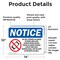 Signmission No Cell Phones Allowed In Work Sign With Symbol, 14 in W x Rectangle, Vinyl Decal OS-2PACK-NS-D-1014-L-14421 - alternate 2